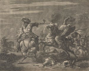 Scena di battaglia - Morte di un turco da Jan van Huchtenburg