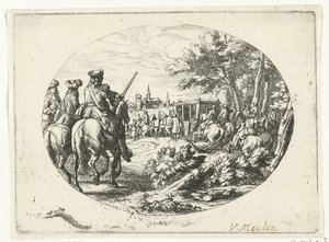 Assedio di una città (Rappresentazioni militari della vita di Luigi XIV, re di Francia) da Jan van Huchtenburg