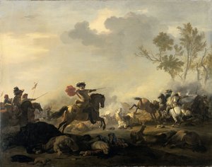 Attacco di cavalleria da Jan van Huchtenburg