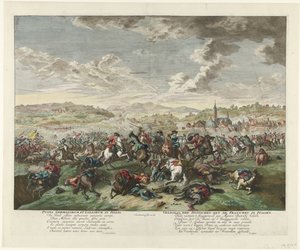 Battaglia di cavalieri in Italia settentrionale, ca. 1702-1703