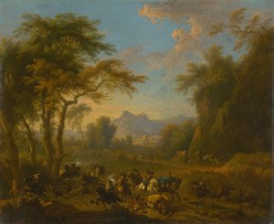 Incursione, ca 1717 da Jan van Huchtenburgh