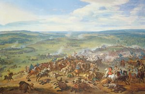 La battaglia di Blenheim, vicino a Hochstadt (Baviera), 1704 da Jan van Huchtenburgh
