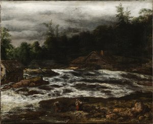Paesaggio montano con cascata da Jan van Kessel d.Æ.