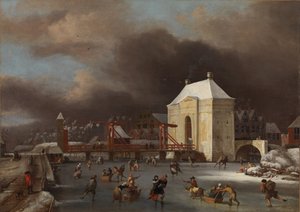 Veduta della Heiligewegspoort ad Amsterdam da Jan van Kessel the Elder