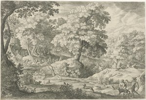 Caccia ai cervi in una palude da Jan van Londerseel