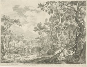 Giacobbe e gli uomini di Haran presso il pozzo da Jan van Londerseel