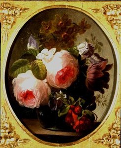 Rose e altri fiori in un vaso da Jan van Os