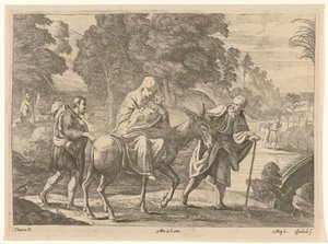 Fuga in Egitto da Jan van Ossenbeeck