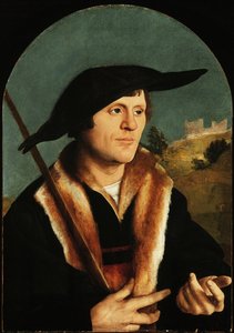 Un pellegrino, c.1530-40 da Jan van Scorel