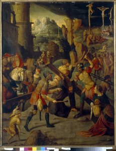 Episodio della Passione di Cristo: calvario da Jan van Scorel