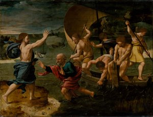 La pesca miracolosa, c. 1550 da Jan van Scorel