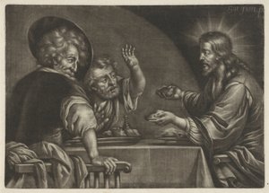 Cena a Emmaus da Jan van Somer