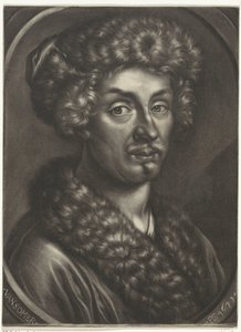 Ritratto di un uomo con un cappello di pelliccia da Jan van Somer