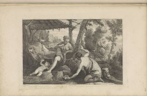 Adamo ed Eva dopo la cacciata dal paradiso da Jan van Troyen