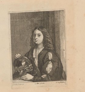 Ritratto di un uomo sconosciuto con berretto da Jan van Troyen