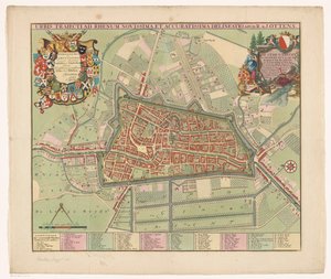 Pianta della città di Utrecht da Jan van Vianen