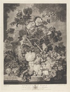Un pezzo di frutta, inciso da Richard Earlom, 1781