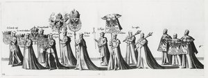 Stemma imperiale al corteo funebre dell