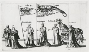 Stendardo imperiale alla processione funebre dell