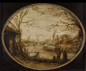 Paesaggio invernale da Jan van de Velde (II) (attributed to)