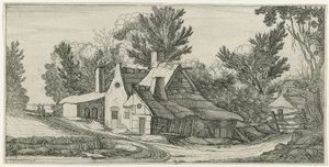 Paesaggio con fattorie da Jan van de Velde (II) (manner of)