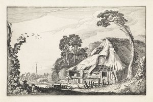 Figure presso un fienile in rovina da Jan van de Velde (II)