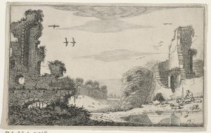 Pastore presso una rovina (serie: Rovine) da Jan van de Velde (II)