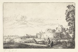Paesaggio con la Zijlpoort a Haarlem (Paesaggi) da Jan van de Velde (II)