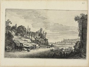 Paesaggio fluviale da Jan van de Velde II