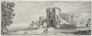 Alcuni paesaggi piacevoli e rovine di antichi monumenti: Castello di Brederode da Jan van de Velde II