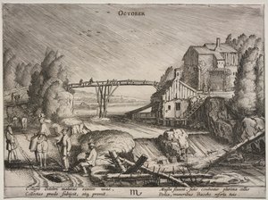 I dodici mesi: Ottobre da Jan van de Velde II