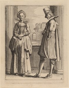Due figure in costume da Jan van de Velde II