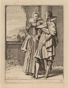 Due figure in costume da Jan van de Velde II
