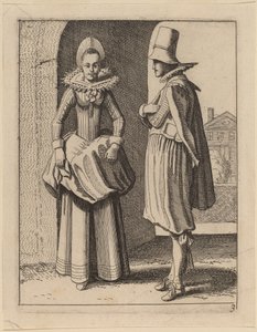 Due figure in costume da Jan van de Velde II