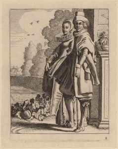 Due Figure in Costume