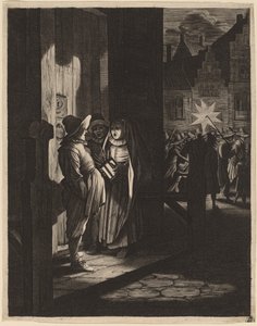 La stella dei re, un pezzo notturno da Jan van de Velde II after Pieter Molijn