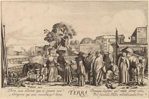 Terra da Jan van de Velde II after Willem Buytewech