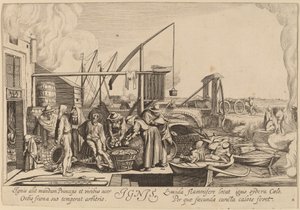 Fuoco da Jan van de Velde II after Willem Buytewech