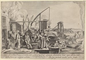 Ignis (Fuoco) da Jan van de Velde II, after Willem Buytewech