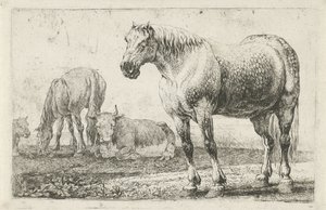 Cavalli e mucche da Jan van den Hecke