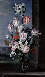 Fiori in un vaso di cristallo, 1652