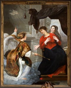 Chiesa parrocchiale (Parochiekerk Onze-Lieve-Vrouw). Interno. Dipinto da Jan van den Hoecke