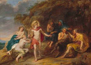 Il giudizio di Mida, c. 1640 da Jan van den Hoecke