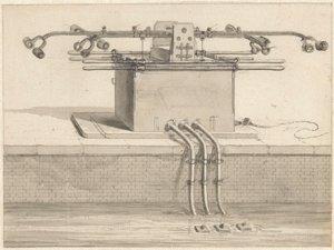Pompa a doppia aspirazione per il tubo antincendio da Jan van der Heyden