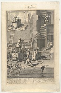 Vecchie pompe antincendio e nuove pompe antincendio a tubo flessibile da Jan van der Heyden