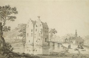 Castello di Zuylenburgh (Slot Zuylen) da Jan van der Heyden