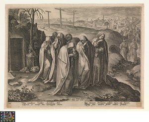 Le sante donne lasciano il sepolcro da Jan van der Straet