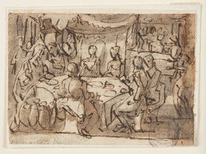 Le nozze di Cana da Jan van der Straet, called Stradanus