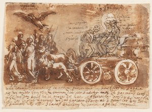 Studio preliminare per il Trionfo della Sacra Scrittura da Jan van der Straet, called Stradanus