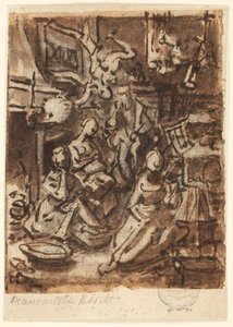 Studio per una composizione da Jan van der Straet, called Stradanus